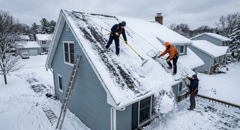 Roof Snow Removal in Long Island, NY