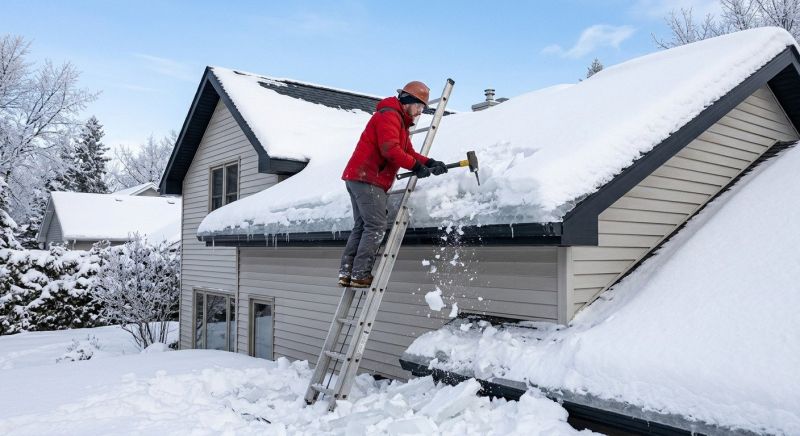 Roof Ice Dam Removal in Gig Harbor, WA